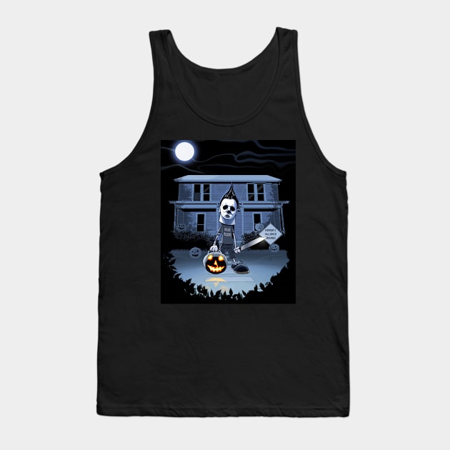 Horror's Hallowed Grounds Sean The Shape Tank Top by malfuncsean